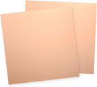 2Pcs Pure Copper Sheet, 2" x 2", 20 Gauge (0.8mm) Thickness, Metal Copper Plate with Gloves for Crafting, Modelers, Jewelry, Repairs, Electrical Repairs (Rose Gold)