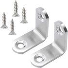 2pcs Angle Bracket Stainless Steel 30x30mm Corner Brace Fastener L Shaped Right Angle Brackets Corner Protector Shelf Support with Screws for Furniture