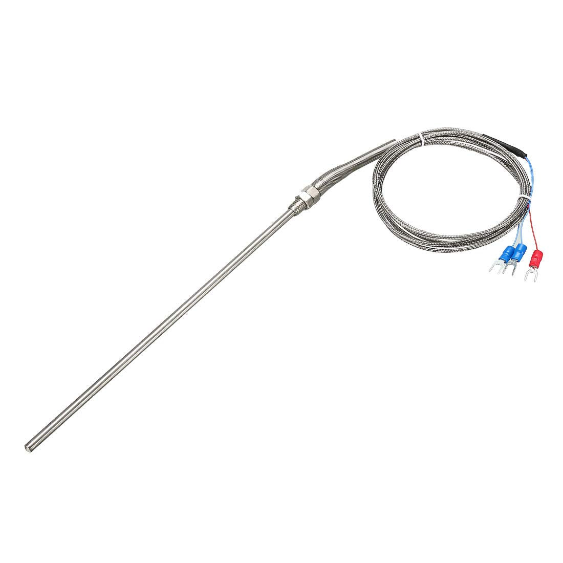 PT100 Thermocouple Temperature Sensors 5mmx200mm Probe with 2M/6.6Ft Wire
