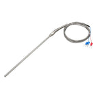 PT100 Thermocouple Temperature Sensors 5mmx200mm Probe with 2M/6.6Ft Wire