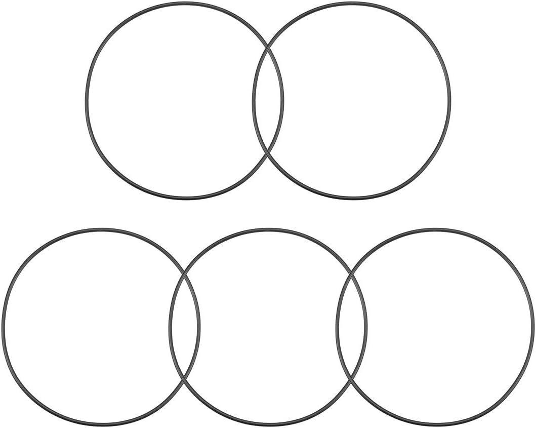 Nitrile Rubber O-Rings 125.3mm OD 120mm ID 2.65mm Width, Metric Nitrile Rubber Sealing Gasket, Pack of 5