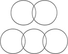 Nitrile Rubber O-Rings 125.3mm OD 120mm ID 2.65mm Width, Metric Nitrile Rubber Sealing Gasket, Pack of 5
