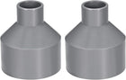 PVC DWV Reducing Coupling Schedule 40 Gray 25mm x 63mm Socket 2pcs