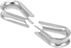 10 Pcs M10 Stainless Steel 19/64"-11/32" Wire Rope Cable Thimbles Rigging