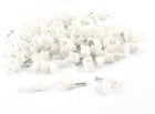 100 Pcs 6mm Diameter Wire Fastener Circle Cable Clips w Metal Nail