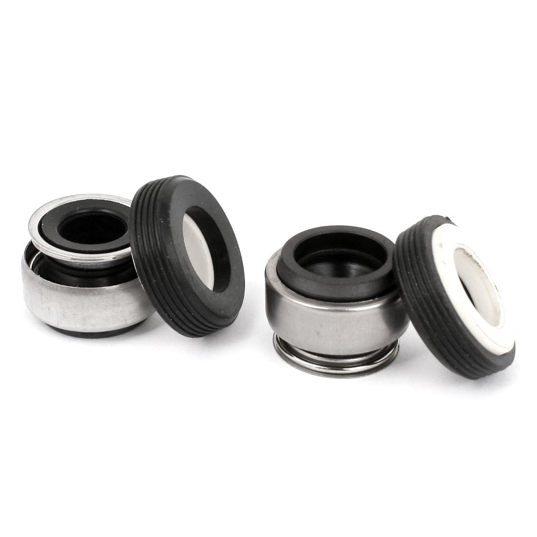 Metal Spring Rubber Bellows 14mm Internal Dia Mechanical Seal 2PCS
