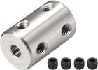 4mm to 4mm Bore Rigid Coupling Set Screw L22XD14 Stainless Steel,Shaft Coupler Connector,Motor Accessories