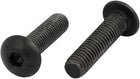 2pcs M5x20mm 10.9 Grade Hex Socket Reverse Left Hand Thread Screw Bolt Black