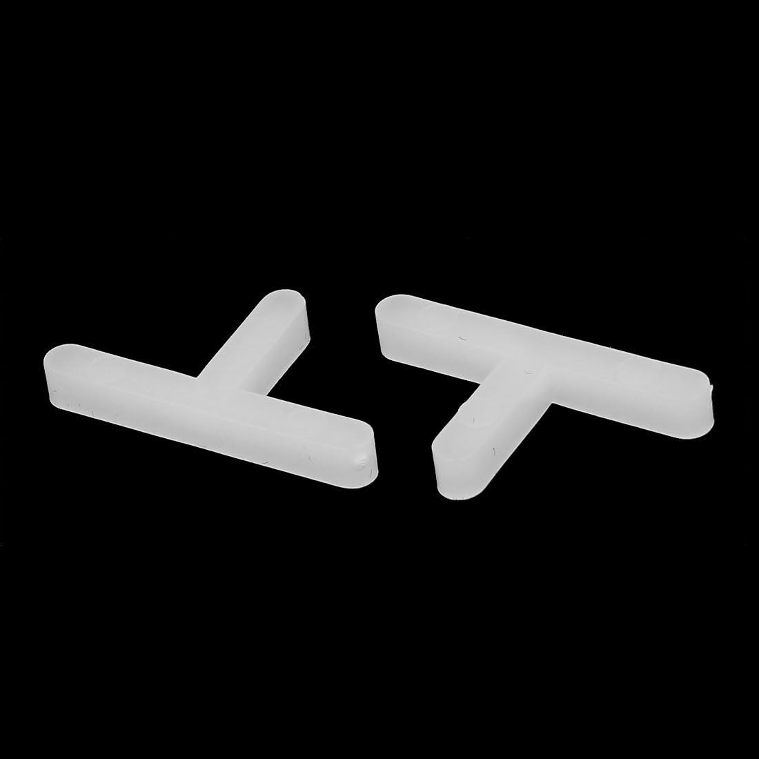 Wandfußbodendielen Kunststoff T Typ Spacers Verlegewerkzeug 3mm Weiß 200 Stück