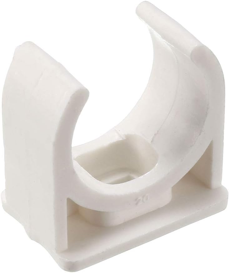 PVC Water Pipe 20mm Clamps Clips, Fit for 20mm/0.79 Inch OD TV Trays Tubing Hose Hanger Support Pex Tubing, 30Pcs