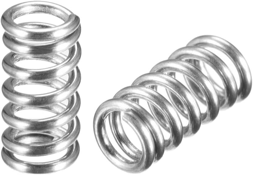Wire Diameter 0.03", OD 0.2", Free Length 0.39" Spring Steel Coil Extended Compressed Spring 10pcs