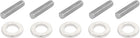 M6x12mmx0.9mm Round Flat Washer 200pcs and M6x25mm Fully Threaded Rod 20pcs