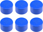 63mm PVC Pipe Cap Fitting, Slip End Caps DWV(Drain Waste Vent) Irrigation Swimming Pool Sound Deadening, Blue 6Pcs