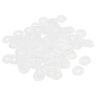 a15061900ux0382 Nylon Flat Insulating Washers Gasket 13 mm x 6 mm x 1 mm 100 Piece Clear, 0.24" Width, 0.51" Length