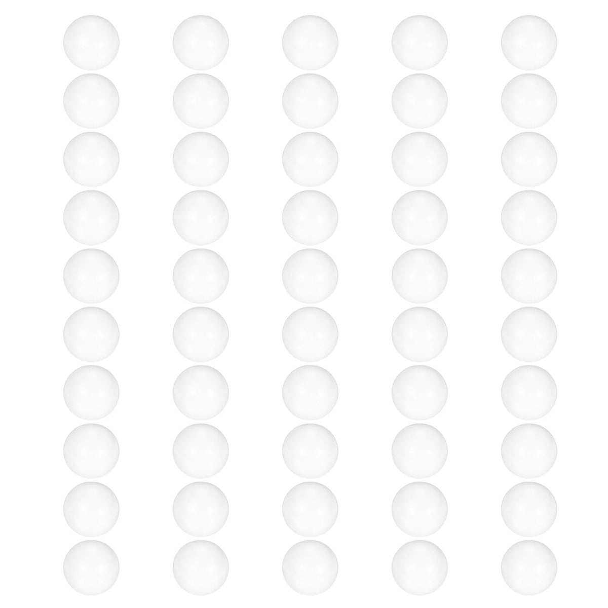 50Pcs 3/32"(2.381mm) Aluminum Oxide Ceramic Bearing Balls, Al2O3 Ceramic Balls G10 Precision for Precision Instruments, White