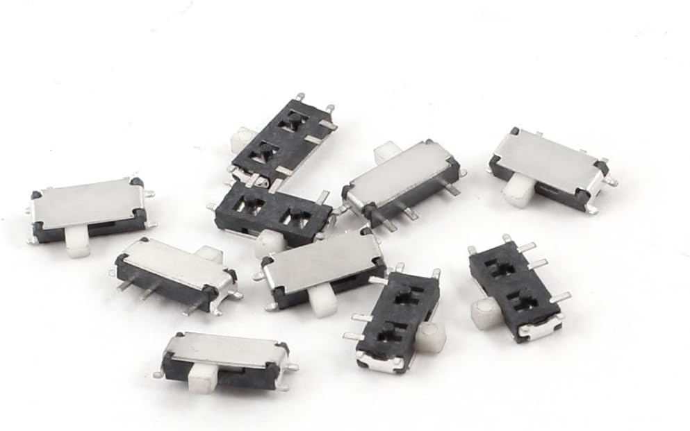 10 Pcs On/Off SPDT 7 Pin Slide Power Panel PCB Surface Mounted Devices SMT Switch 7x3mm