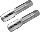 Metric Hand Tap M20 Thread 2 Pitch 4 Straight Flutes H2 Alloy Tool Steel Bottom & Taper Screw Tap Set Tapping Tools for Repairing 1 Pair