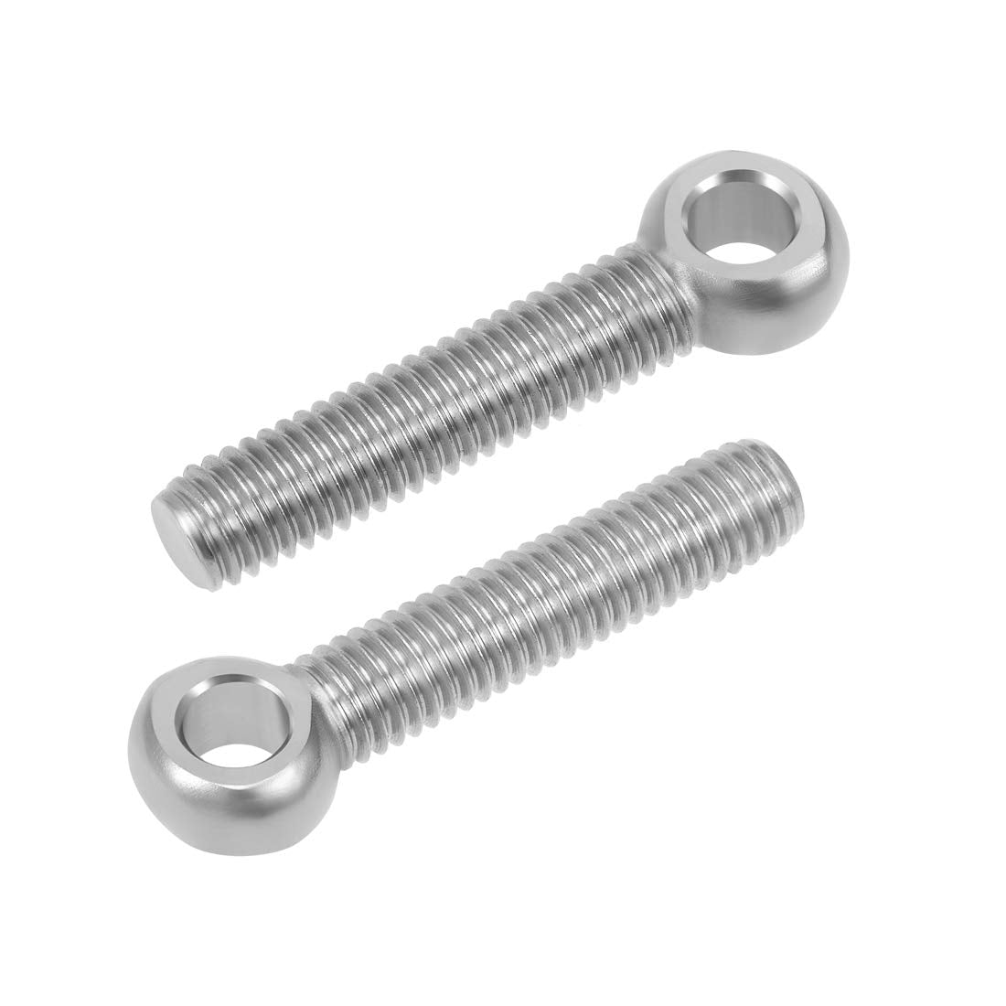 M8 x 40mm Machinery Shoulder Swing Lifting Eye Bolt 304 Stainless Steel 2pcs