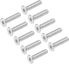M6x25mm Flat Head Machine Screws Inner Hex Screw 304 Stainless Steel Fasteners Bolts 20Pcs