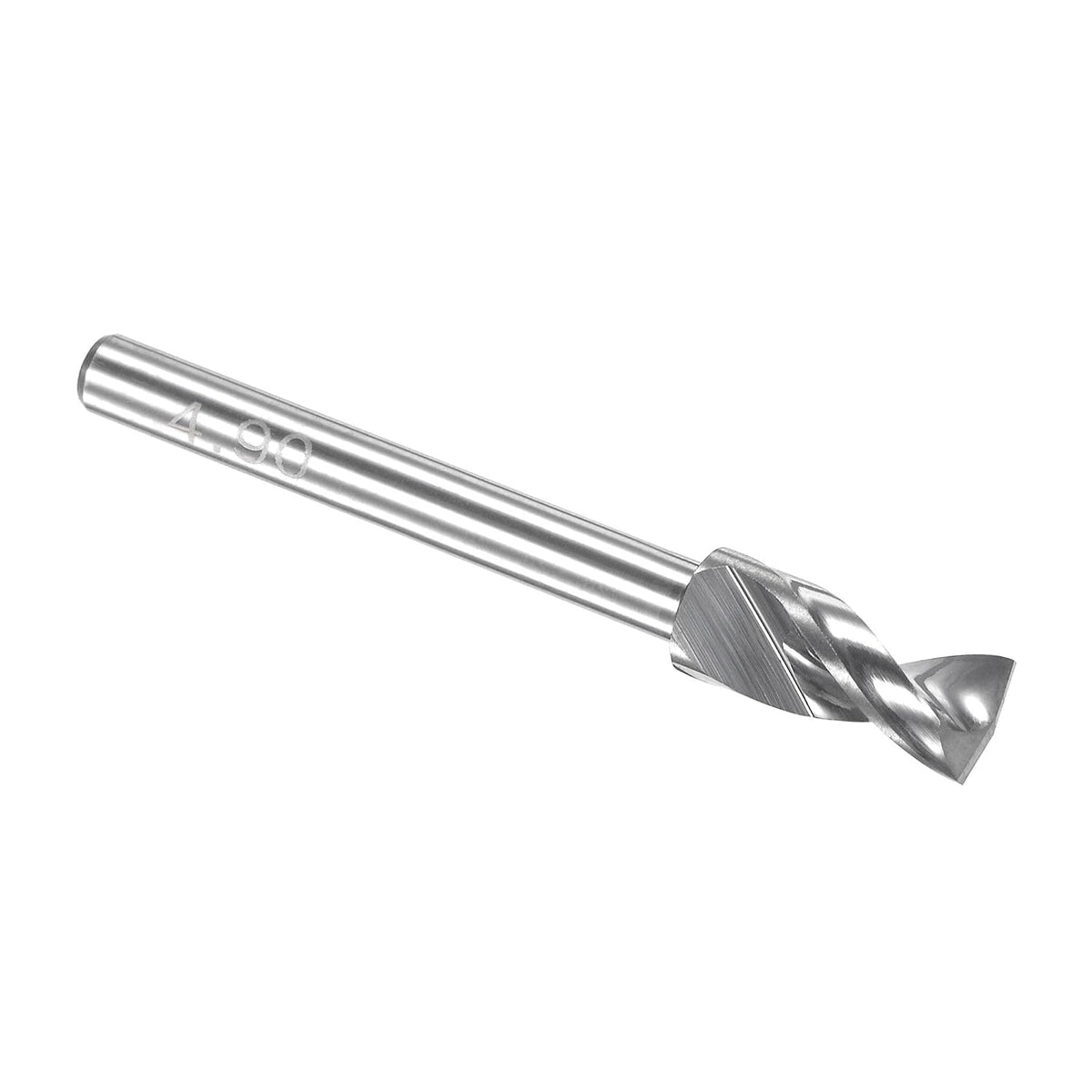PCB Drill Bits 4.9mm Tungsten Carbide Spiral Flute Jewelry CNC Engraving Print Circuit Board Micro Drill Bits 1/8" Shank