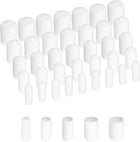 100pcs Round Rubber End Caps Protective Caps 3mm 6mm 9mm 12mm 15mm White Screw Thread Protectors