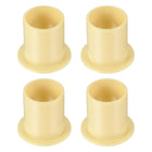 4Pcs Flanged Sleeve Bearing, Plastic Bushing ID 14mm x OD 16mm x Length 20mm POM Bushing, Yellow