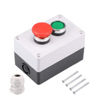 Push Button Switch Box Momentary Green Switches and Emergency Stop 415V 10A