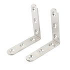 Stainless Steel Corner Brace Joint Angle Bracket Support 80x80mm 2pcs