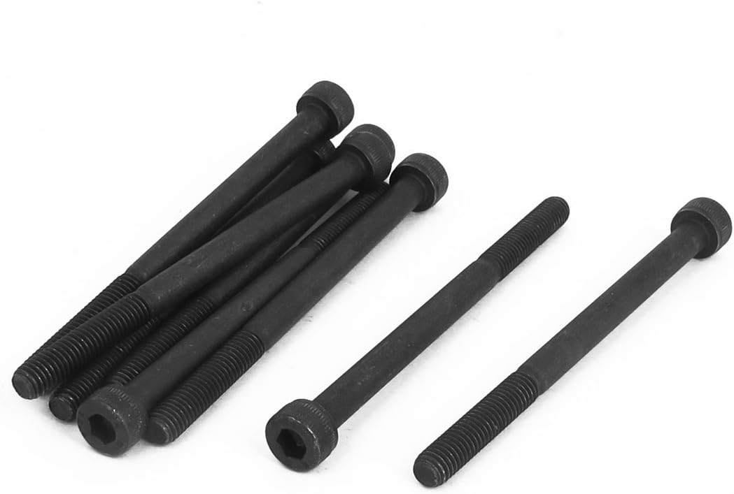 M5 x 70mm 12.9 Alloy Steel Hex Socket Head Cap Screws Bolts Black 8pcs