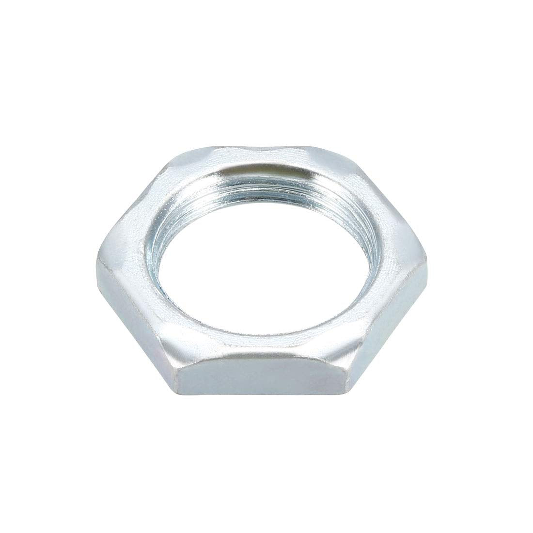 Pipe Fitting Hex Locknut Carbon Steel G1/2-inch Female Threaded, 5 Pcs