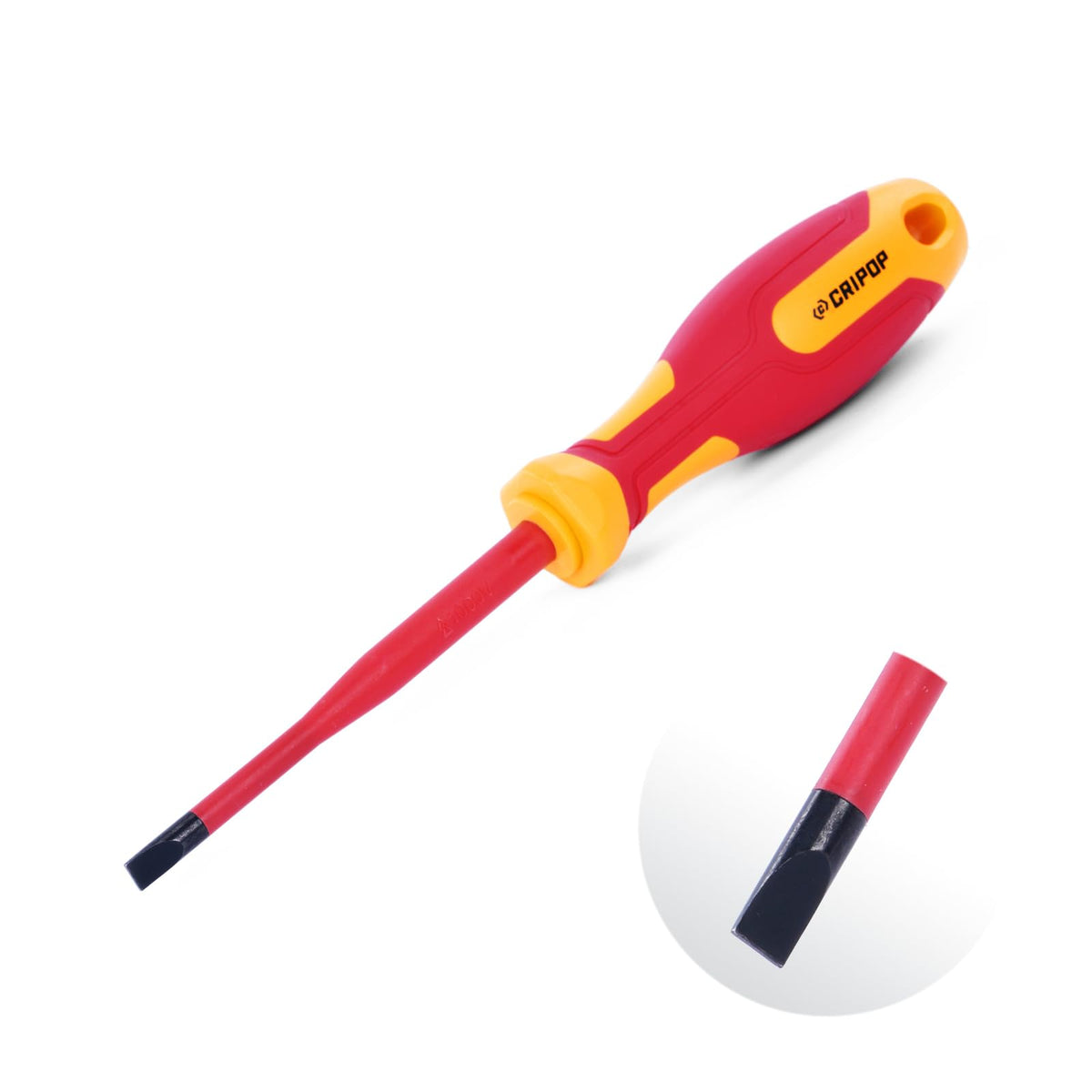 LinkMejor 1000V Insulated Square Screwdriver, #2 Square Tip, 6-Inch Shaft