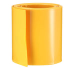 Battery Wrap PVC Heat Shrink Tubing 50mm Flat Width for Power Supplies 2 Meter Yellow