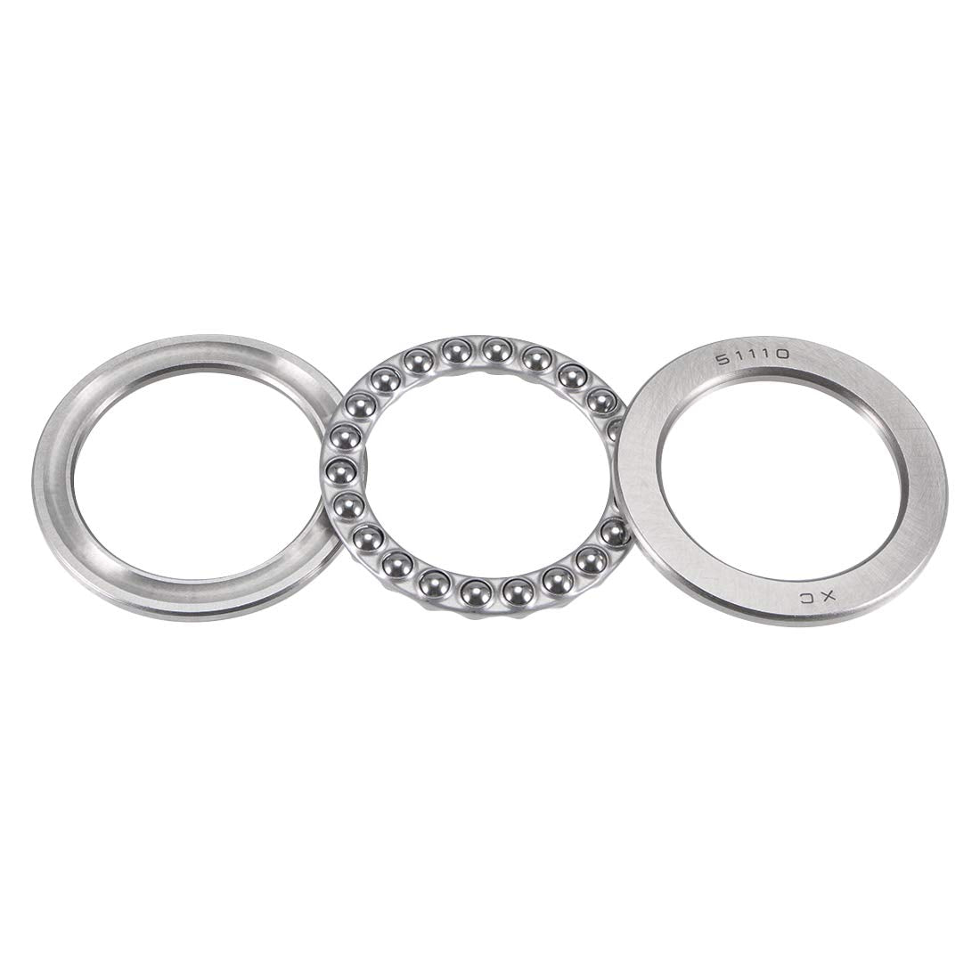 51110 Thrust Ball Bearings 50mm x 70mm x 14mm Carbon Steel One-Way Rolling Direction