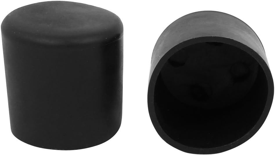 4pcs 28mm Dia Zwart PVC Rubber Ronde Kastvoet Inleg Beschermer Cover