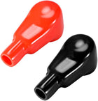 Battery Terminal Insulating Rubber Protector Covers for 25mm Terminal 11mm Cable Red Black 1 Pair