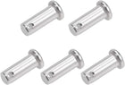 Single Hole Clevis Pins - 10mm X 25mm Flat Head 304 Stainless Steel Link Hinge Pin 5Pcs