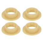 4Pcs Flanged Sleeve Bearing, Plastic Bushing ID 10mm x OD 12mm x Length 5mm POM Bushing, Yellow