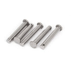 M8 x 50mm Flat Head Stainless Steel Round Clevis Pins 5 Pcs