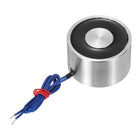 Round Solenoid Electromagnet DC 12V 500N 110LB/50Kg Electric Magnet Electric Lifting Magnet for Automation Equipment