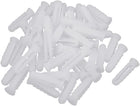 6mm x 25mm Plastic Expansion Nail Plugs Wall Anchor Screw White 50pcs
