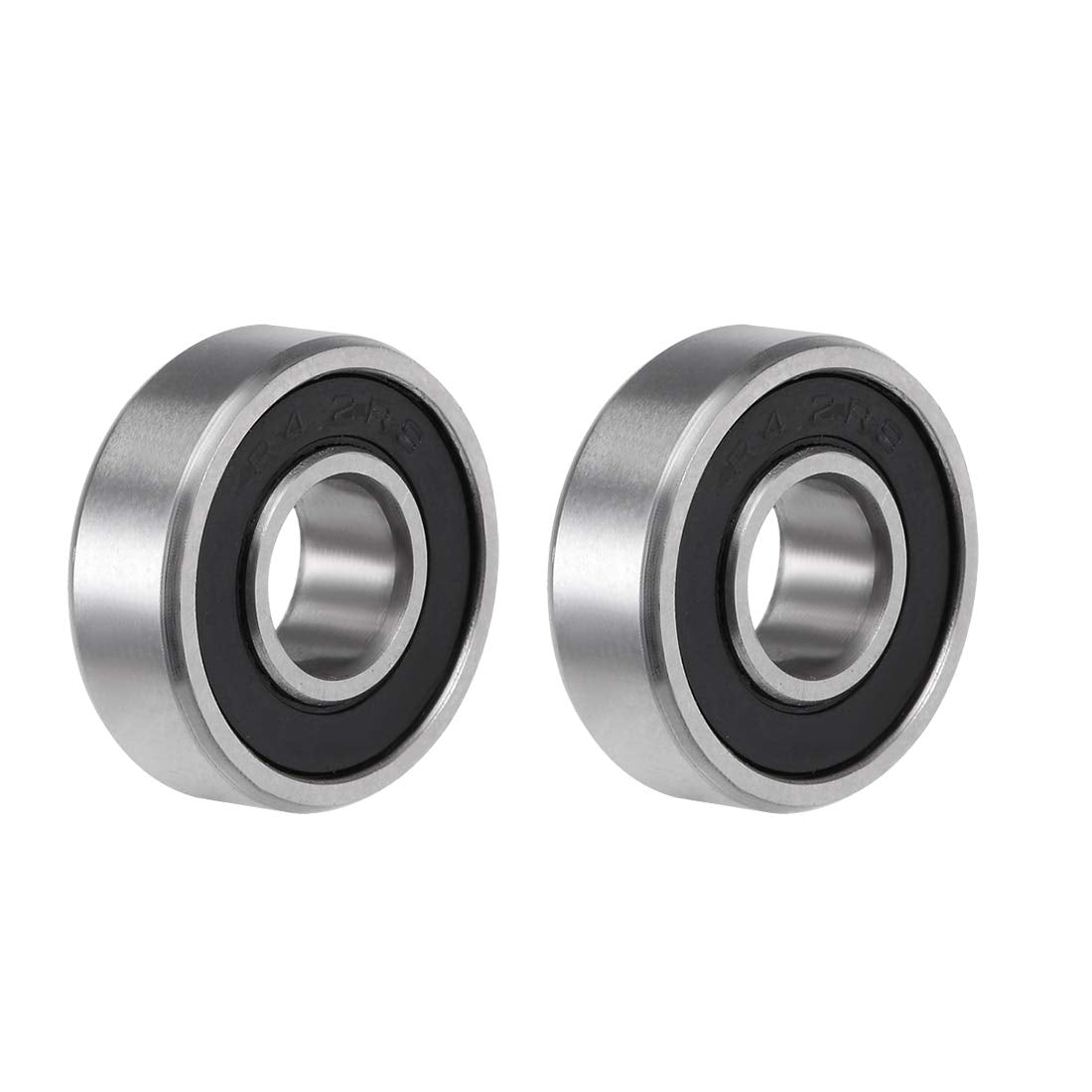 R4-2RS Deep Groove Ball Bearing 1/4"x5/8"x0.196" Double Sealed ABEC-3 Bearings 2-Pack