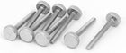 M4x35mm Knurled Head Flat Point Fully Threaded Thumb Screws Fastener 8pcs