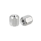M4 x 0.7-Pitch 8mm Length Coupling Nuts, 10pcs 304 Stainless Steel Metric Hex Rod Coupling Nuts