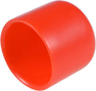10pcs Rubber End Caps 22mm ID Vinyl Round Tube Bolt Cap Cover Thread Protectors Red