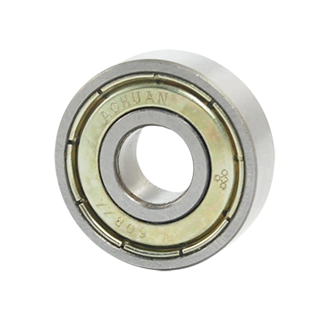 608ZZ 8mm x 22mm x 7mm Double Shields Deep Groove Ball Bearing, Carbon Steel