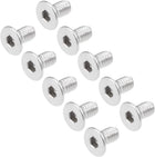 M3x6mm Flat Head Machine Screws Inner Hex Screw 304 Stainless Steel Fasteners Bolts 40Pcs