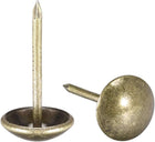 Upholstery Nails Tacks 11mm Dia 20mm Height Retro Round Thumb Push Pins Bronze Tone for Furniture Sofa Headboards, 80 Pcs