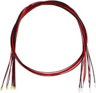5pcs Dispositivi Montati Sulla Superficie LED 0402 Pre cablati Bianchi - Diode Emettenti di Luce a LED - DC 2.8-3V Micro Saldati Mini LED Light