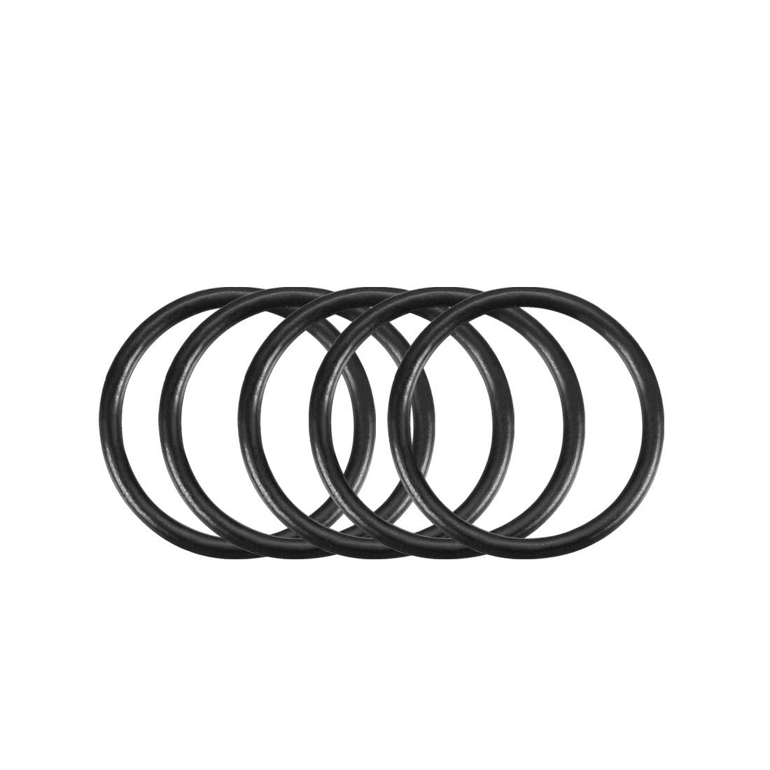 Nitrile Rubber O-Rings, 11mm OD 9mm ID 1mm Width, Metric Sealing Gasket, Pack of 100