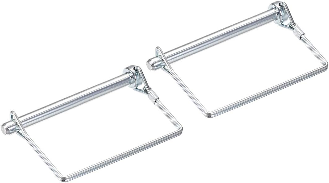 Shaft Locking Pin - 8mm x 90mm Coupler Pin for Farm Trailers Wagons Lawn Garden in Square 2Pcs